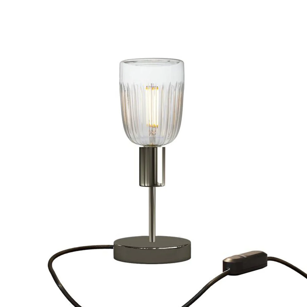 Alzaluce Tiche table lamp in metal - Pearl black - Image 5