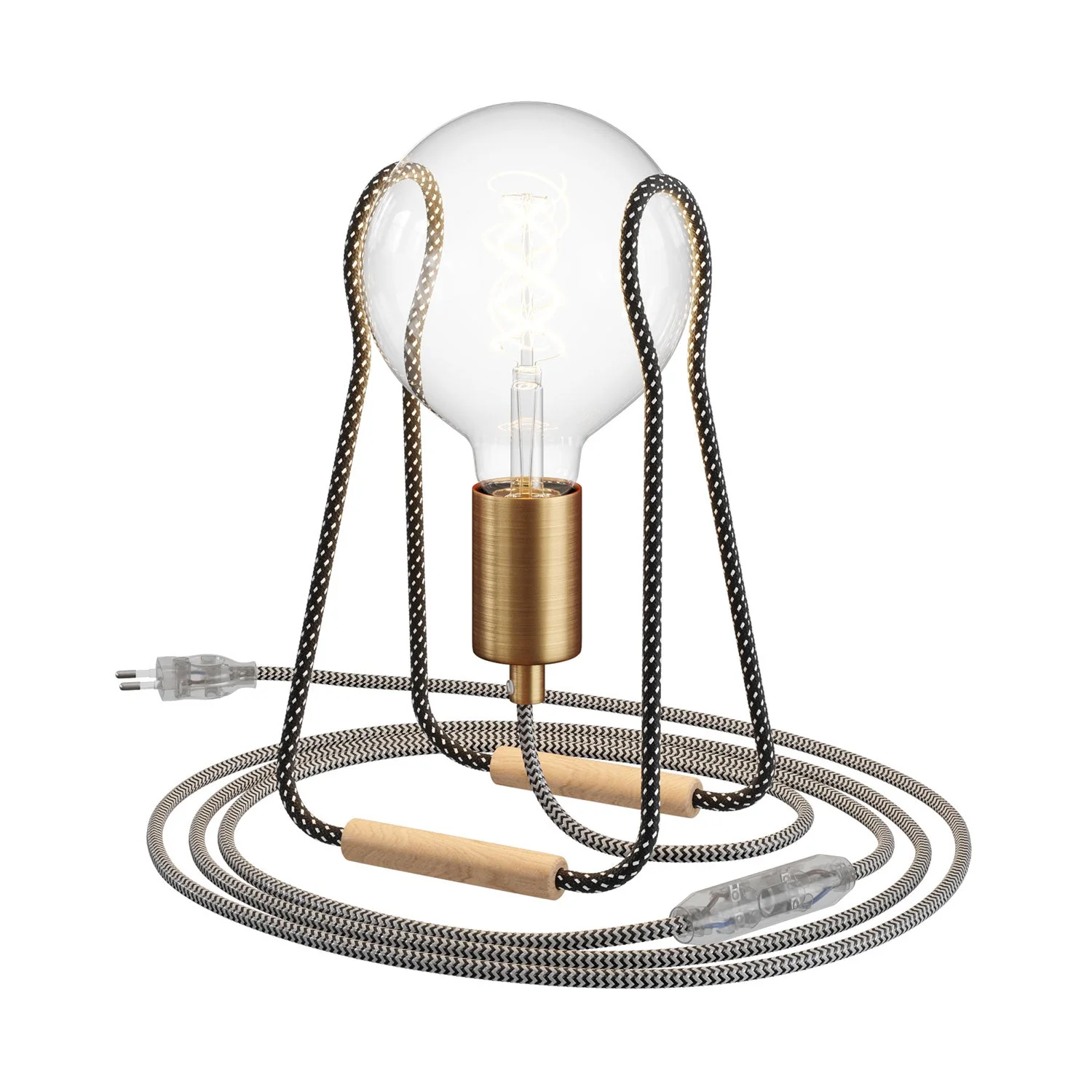 Taché Metal table lamp - Black and White