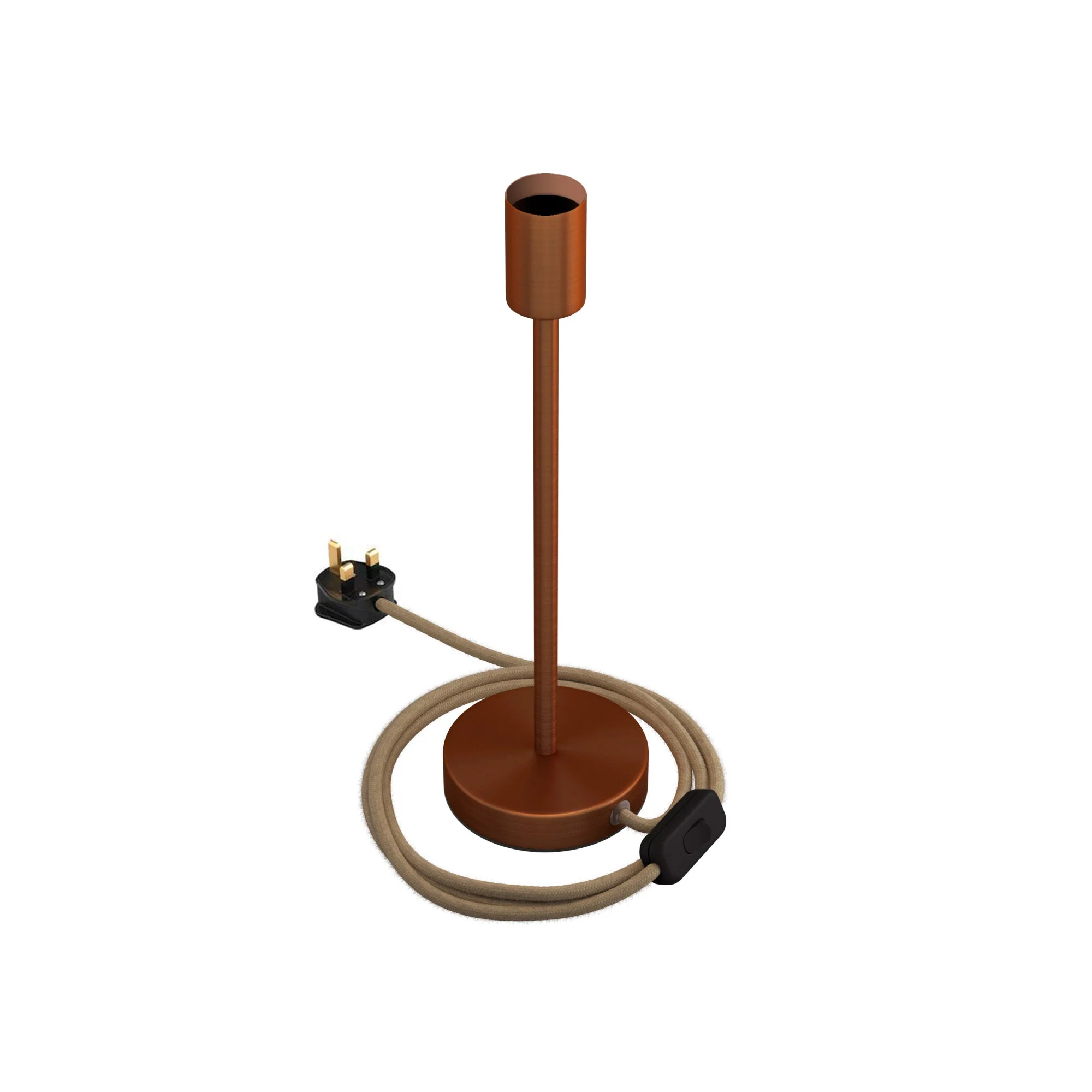 Alzaluce - Table lamp in metal with UK plug - Satin copper - Image 11