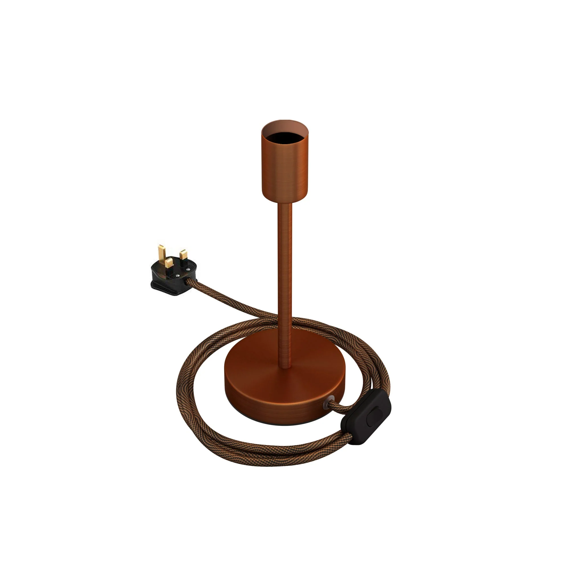 Alzaluce - Table lamp in metal with UK plug - Satin copper - Image 9