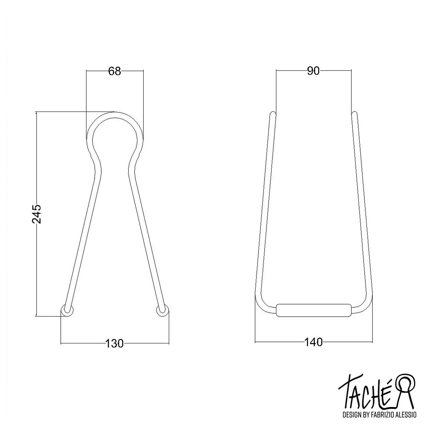 Taché, light bulb holder - Black and White - Image 2