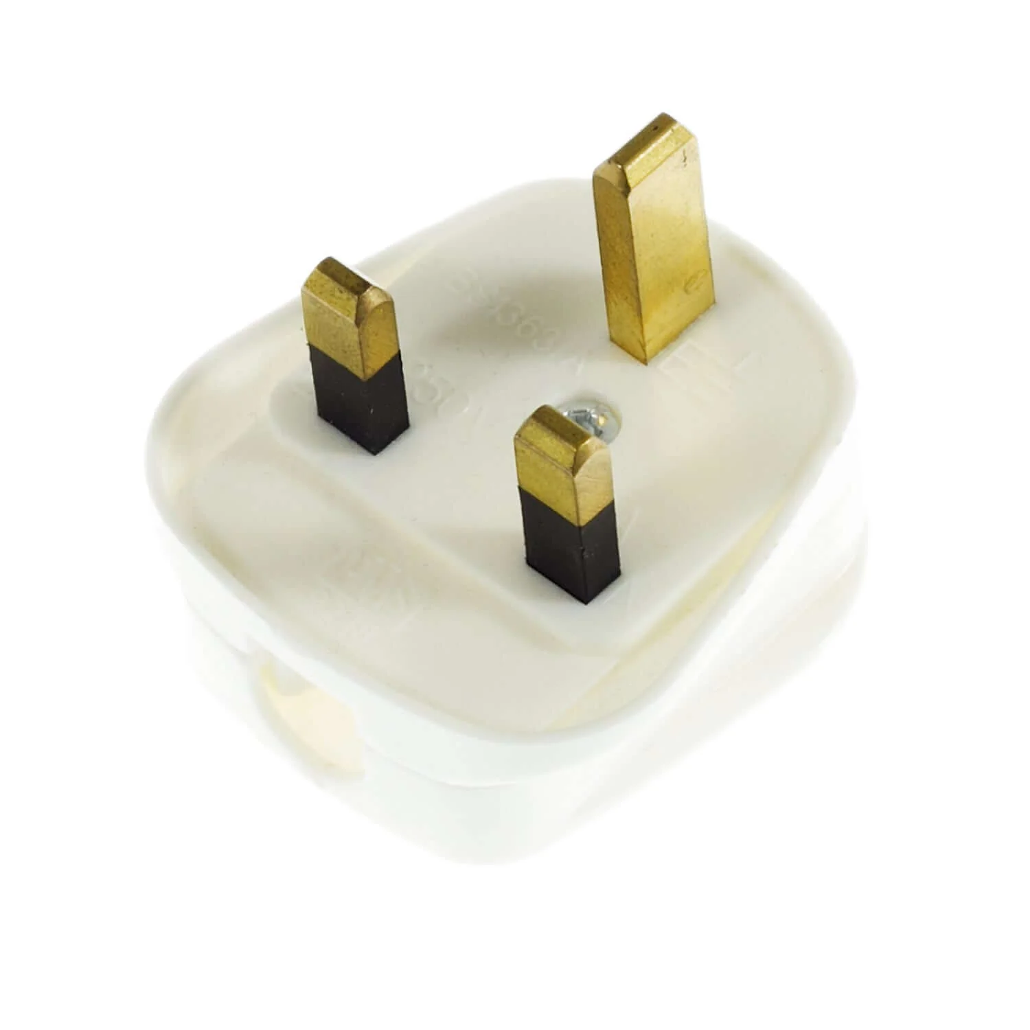 3-pin English Plug - White