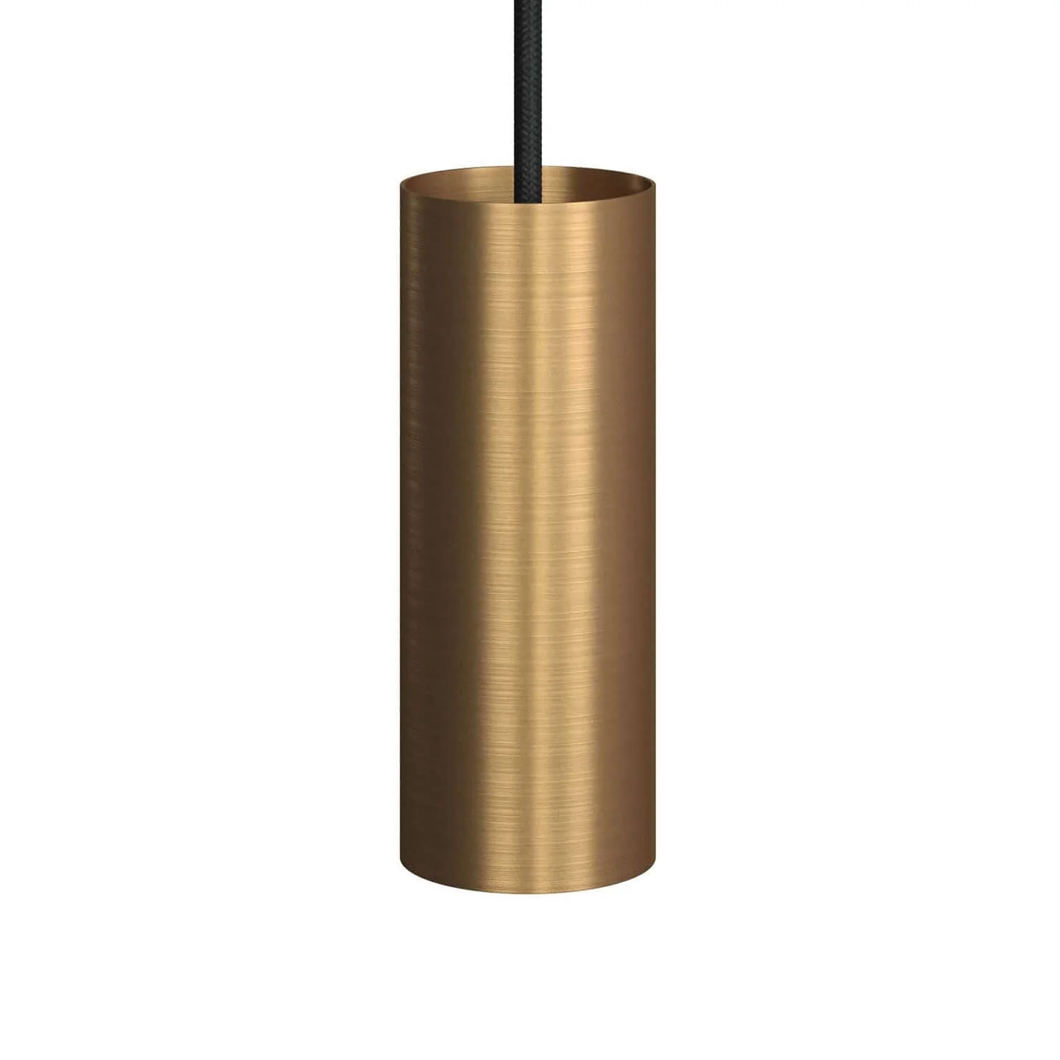 Tub-E14, metal tube for spotlight with double-ring E14 socket - Satin bronze