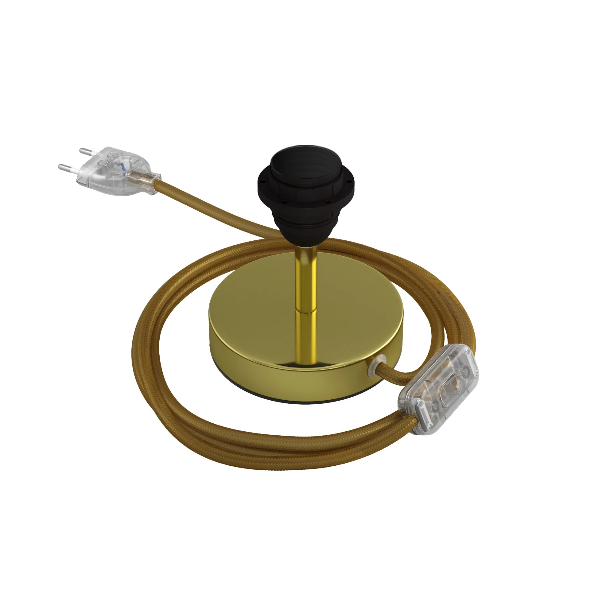 Lamp-raiser for lampshade - Table lamp in metal - Brass