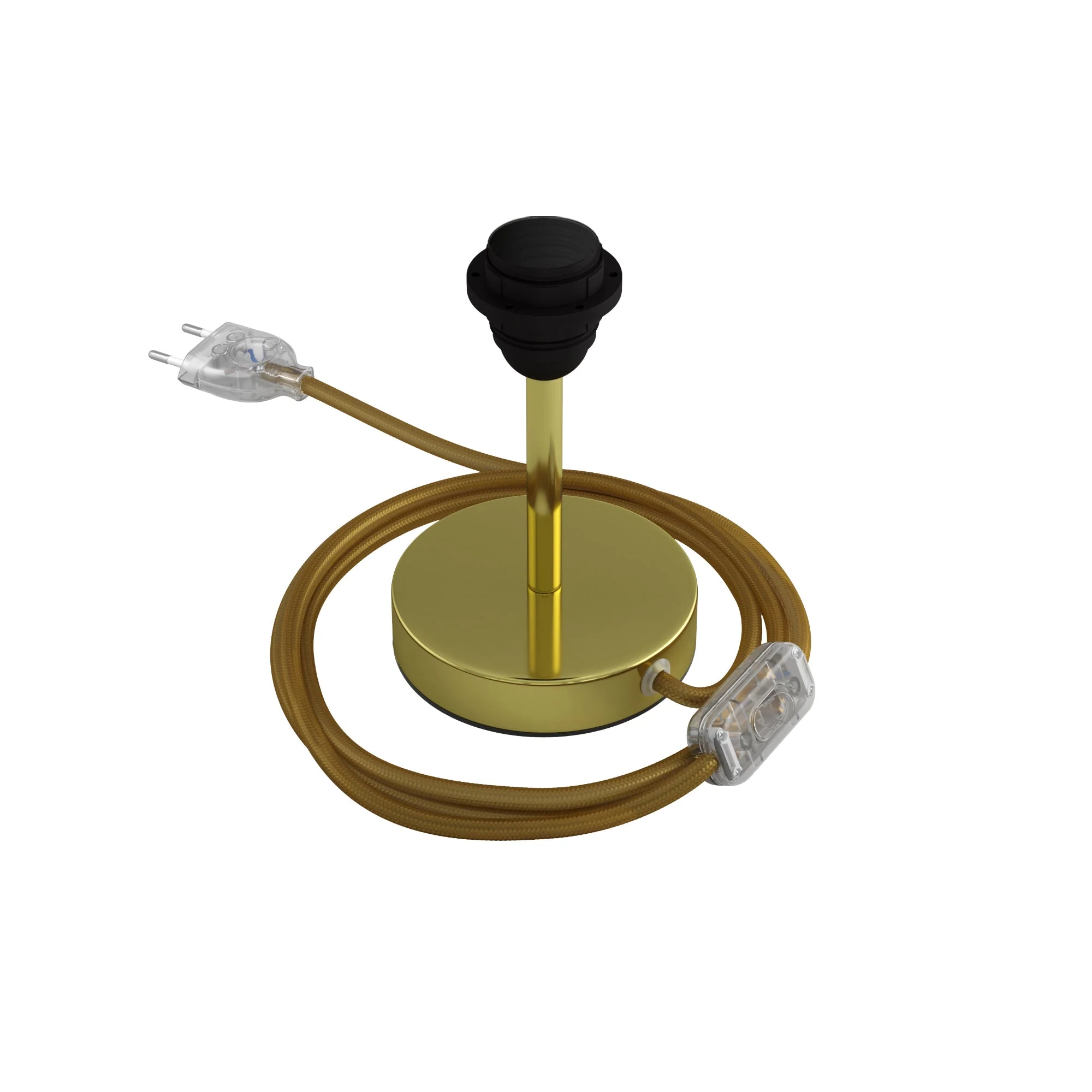 Lamp-raiser for lampshade - Table lamp in metal - Brass - Image 5