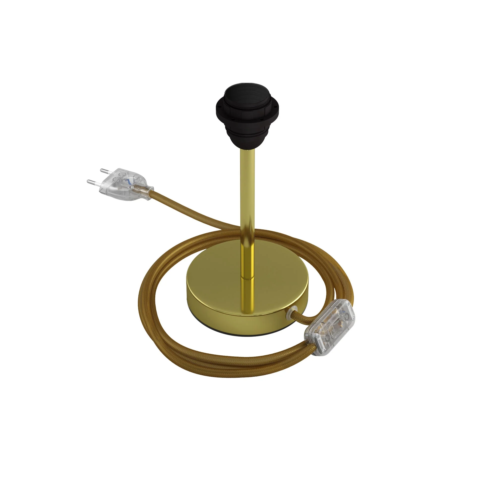 Lamp-raiser for lampshade - Table lamp in metal - Brass - Image 6