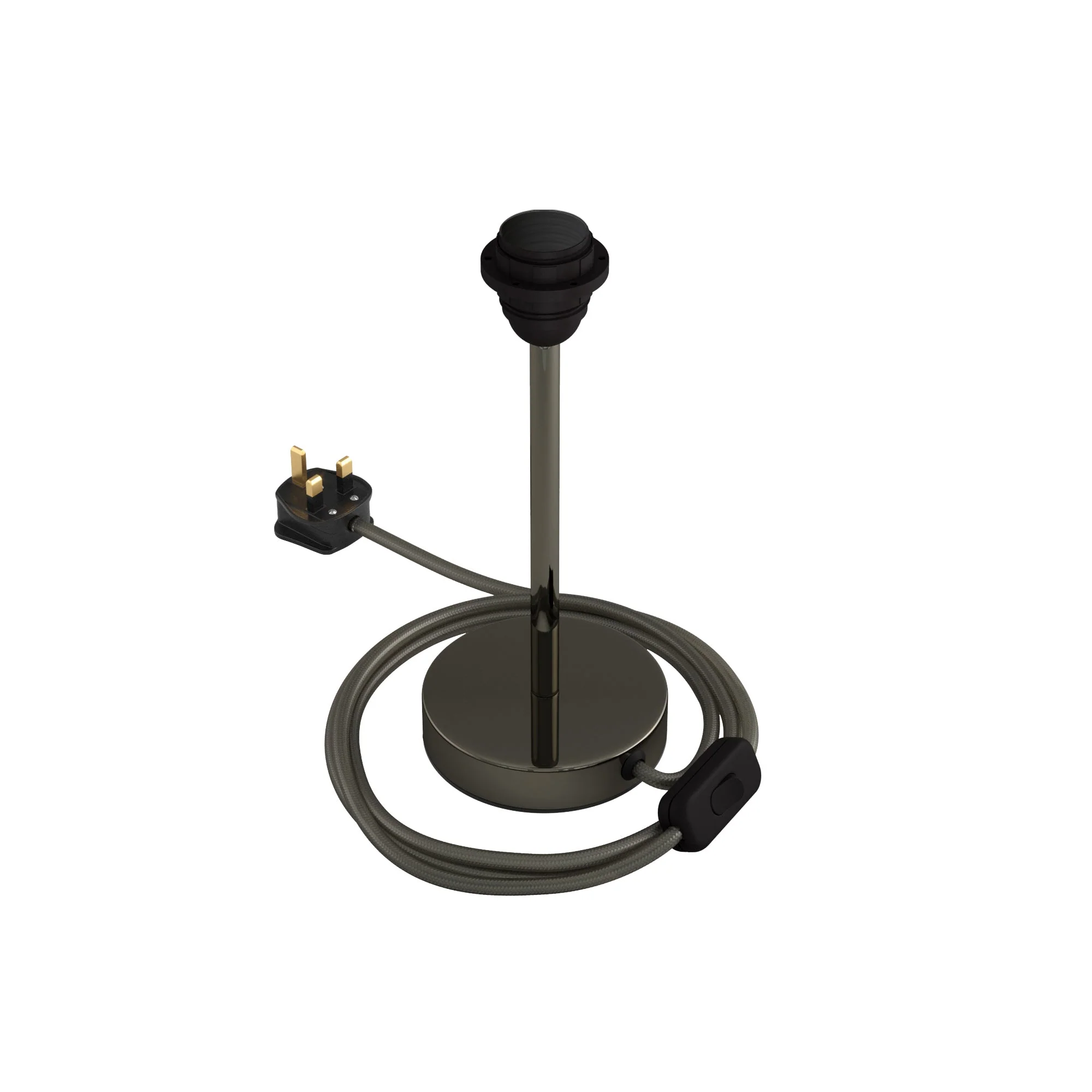 Alzaluce for lampshade - Table lamp in metal and UK plug - Black pearl - Image 7
