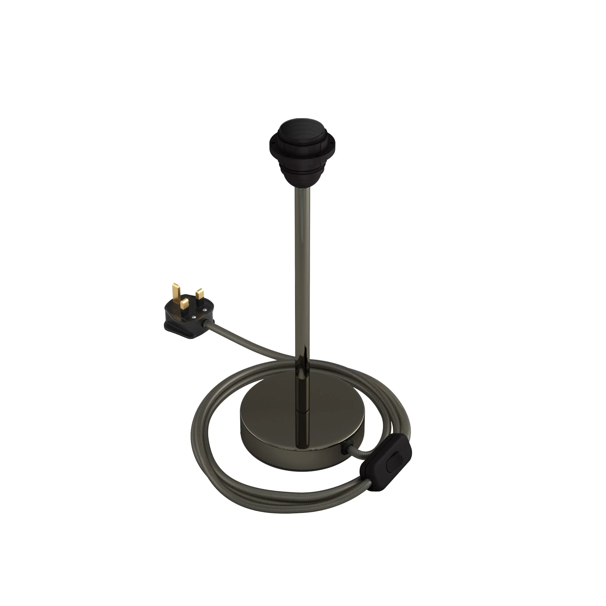Alzaluce for lampshade - Table lamp in metal and UK plug - Black pearl - Image 8
