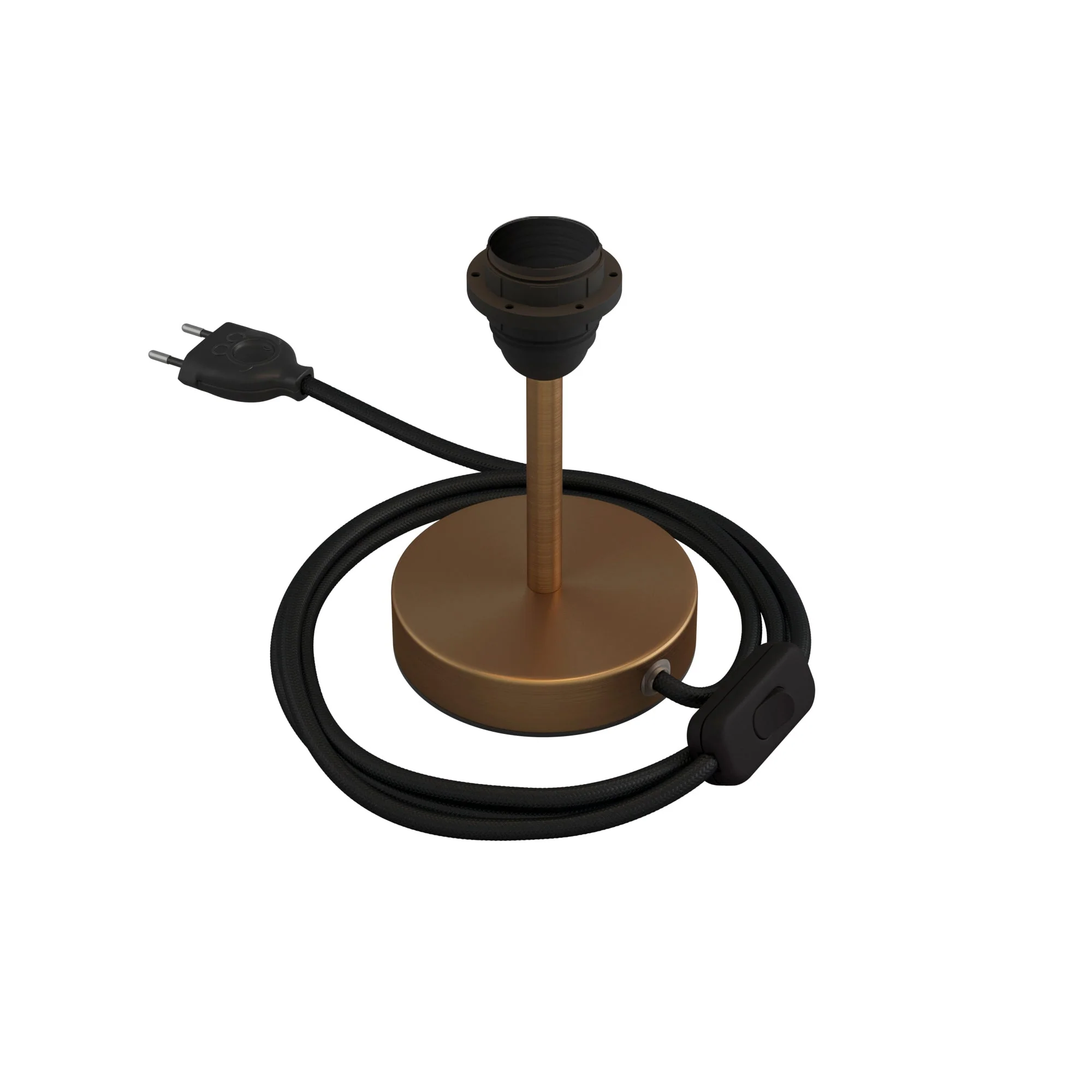 Lampshade riser - Metal table lamp - Satin bronze - Image 5