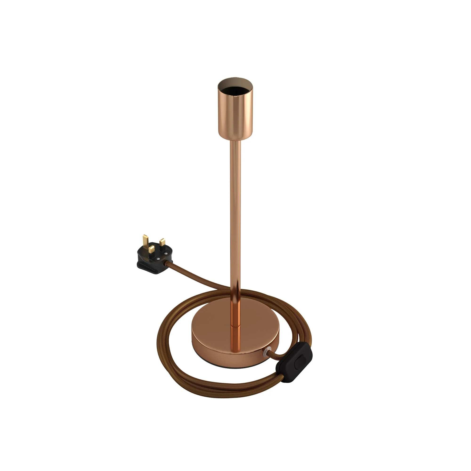 Alzaluce - Metal table lamp with UK plug - Copper - Image 9