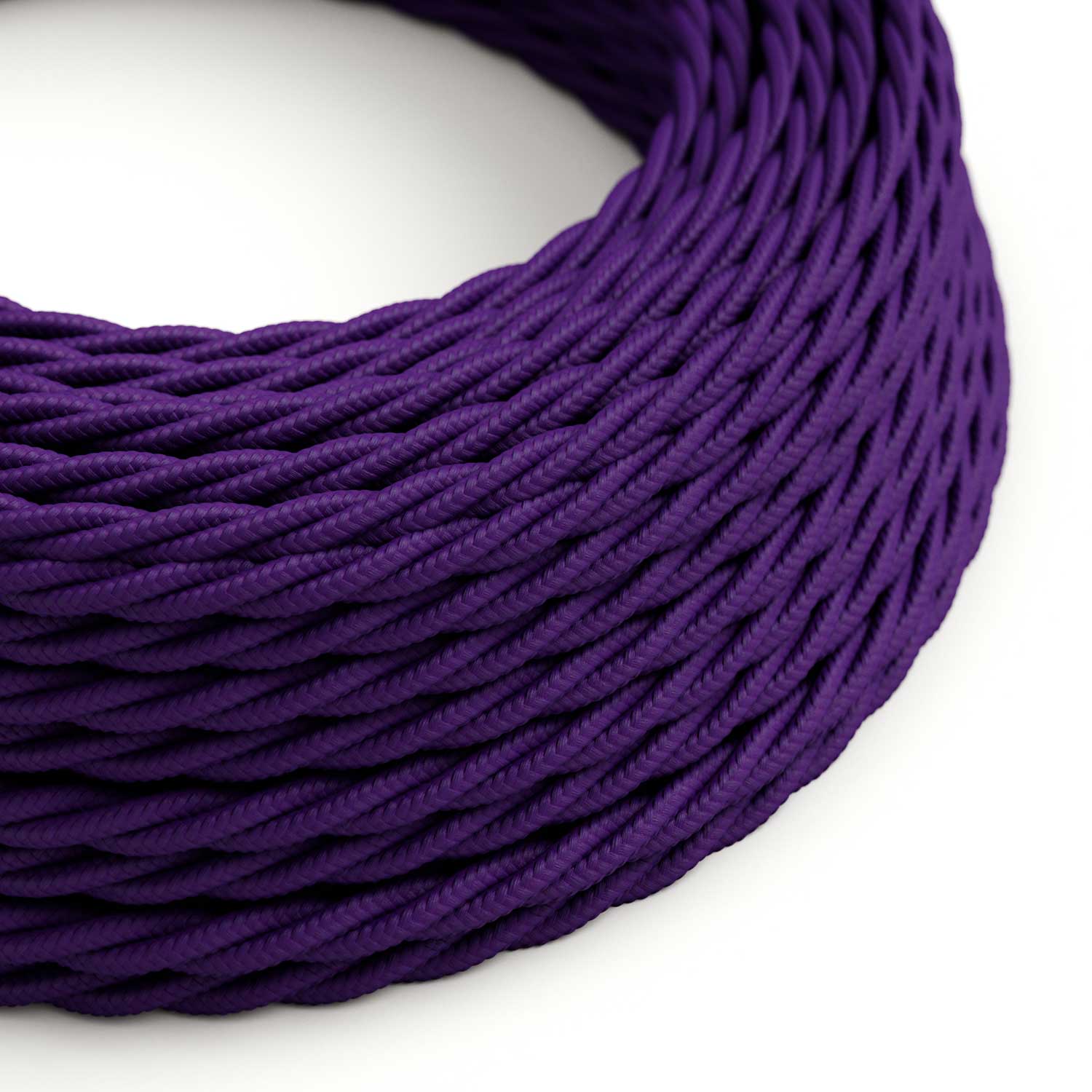Violet Rayon covered twisted electric cable – TM14