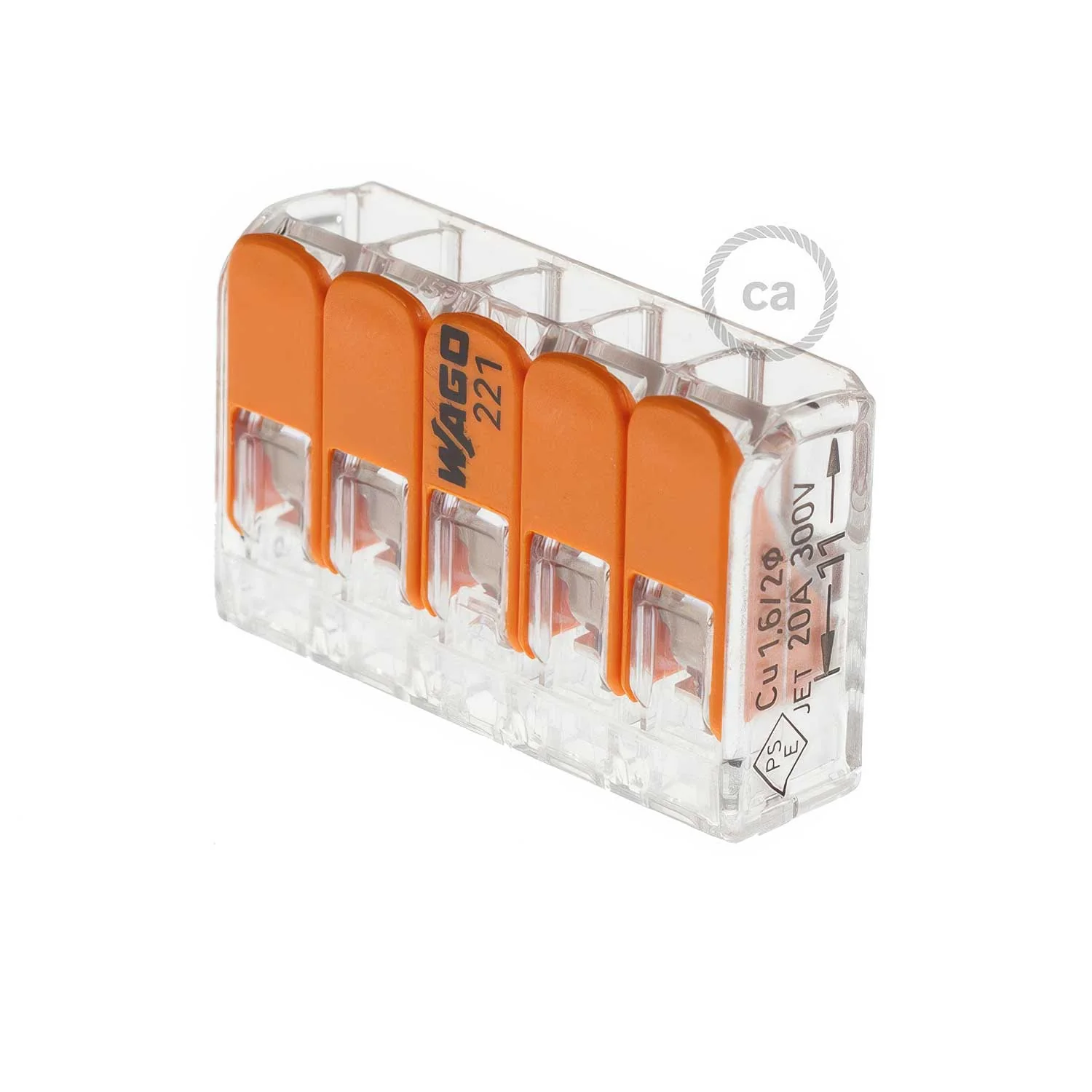 WAGO 5-conductor universal splicing connector