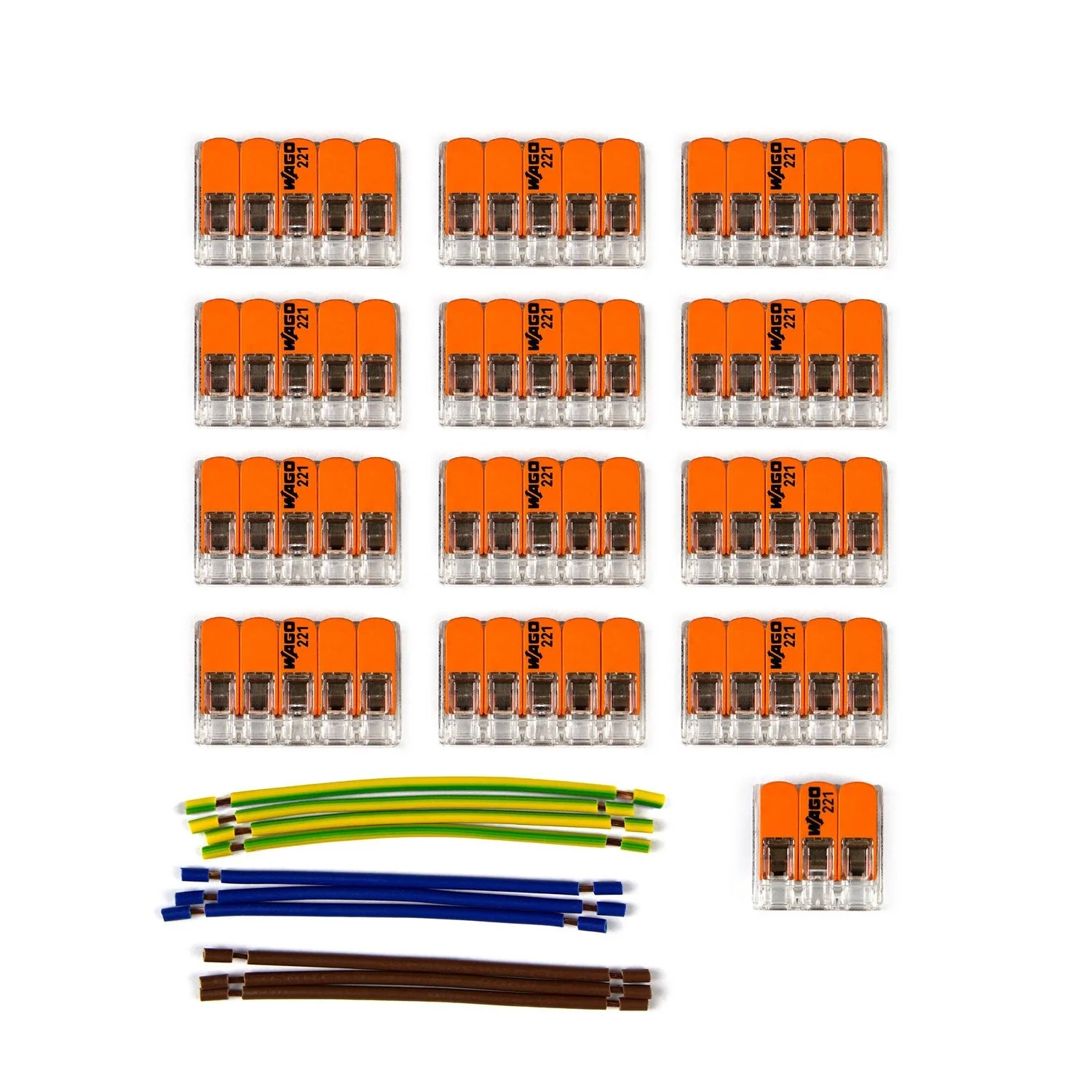 WAGO connection kit compatible with 3x cord for 13-hole ceiling canopy