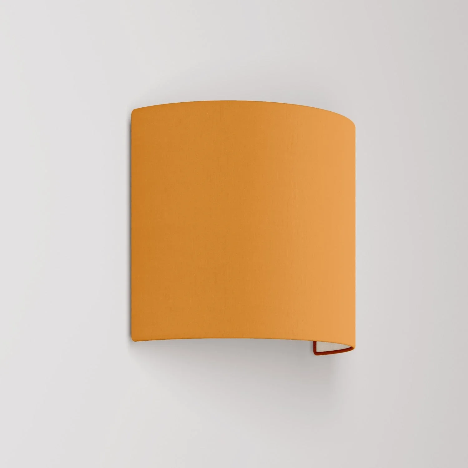 Ventola wall sconce with Teletta mandarin fabric lampshade – Made in Italy