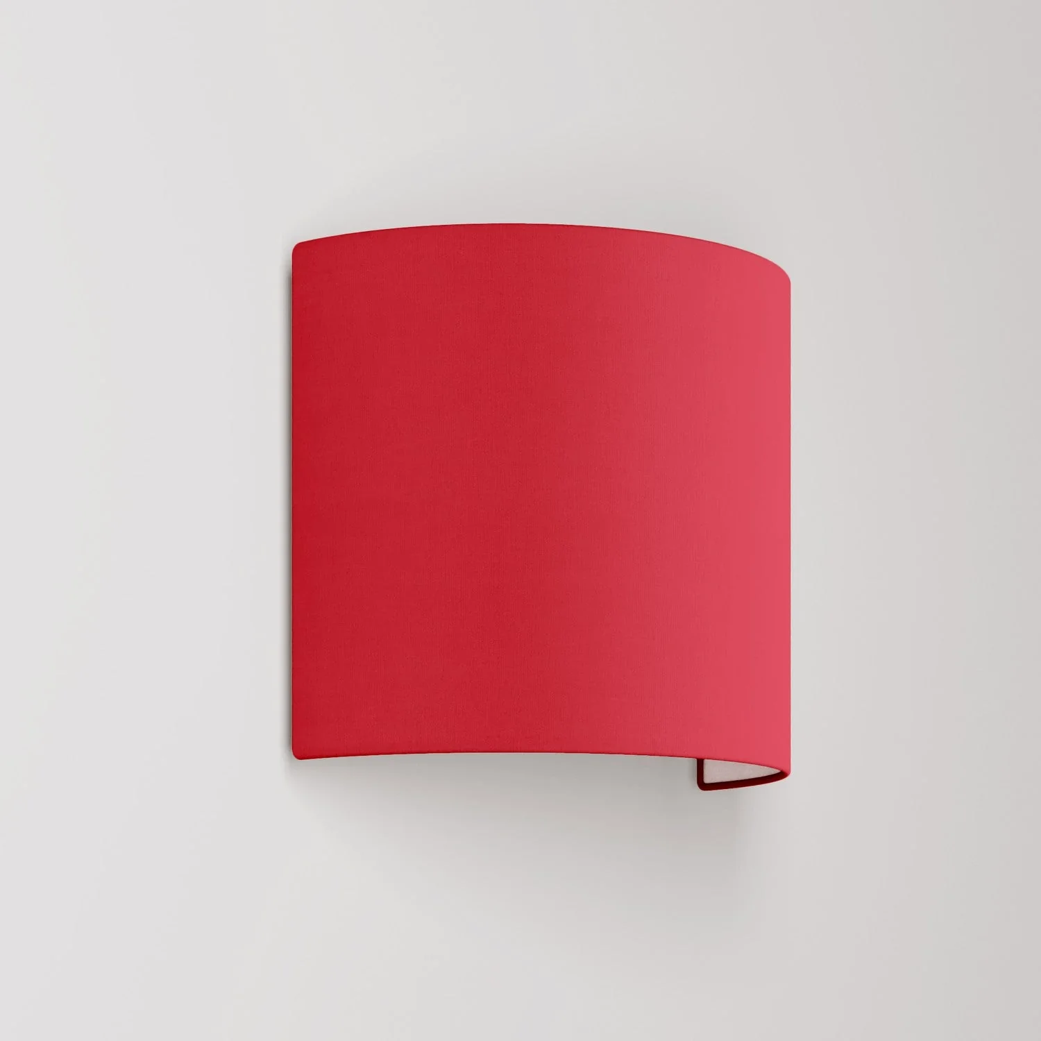 Ventola wall light with fabric lampshade Teletta red - Made in Italy