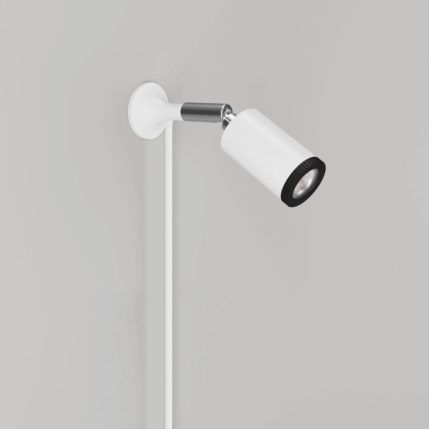 MAG-Y wall lamp with joint and spot light – Matte white - Image 5