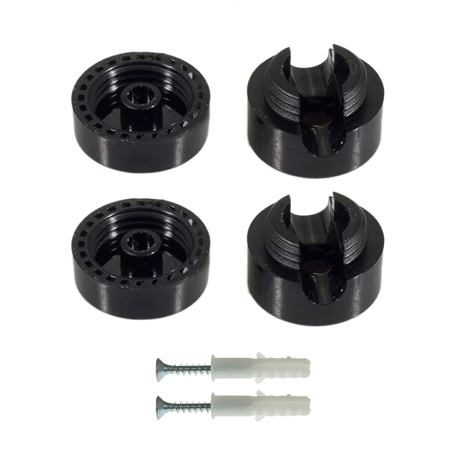Universal wall mount cable gland for textile cord for lighting 2x0.75 and 3x0.75 - Black - Image 3
