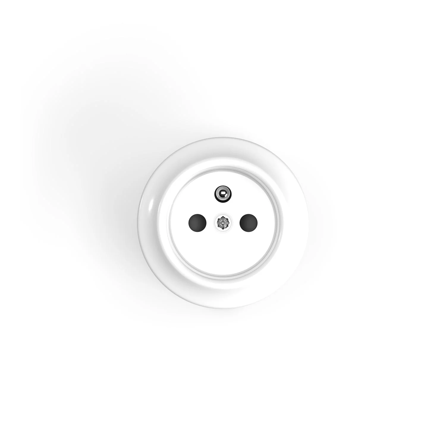 French type porcelain wall outlet - White - Image 3