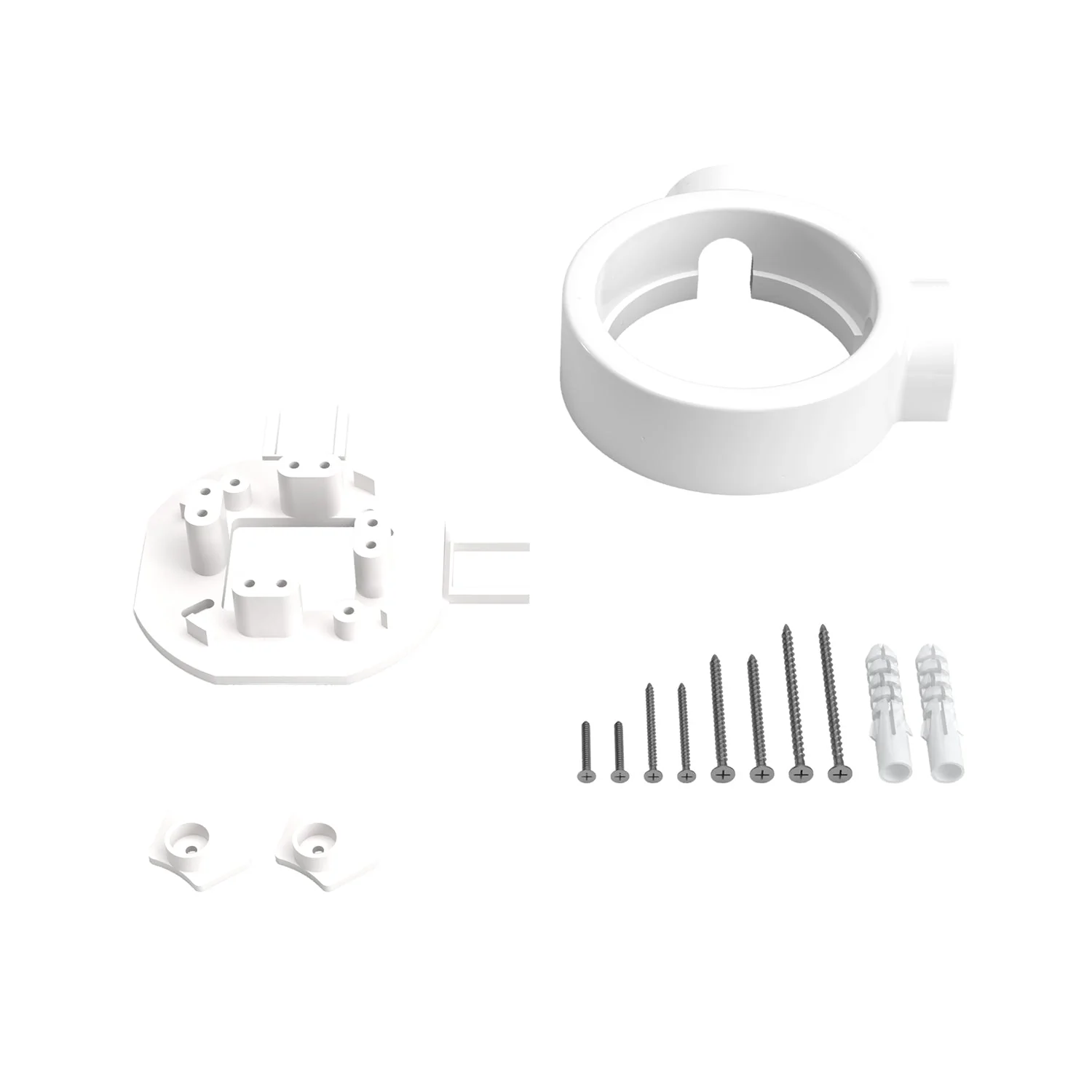 White porcelain base for electrical outlet and switch/selector compatible with Creative-Tubes - from 1 to 4 outputs - Image 10