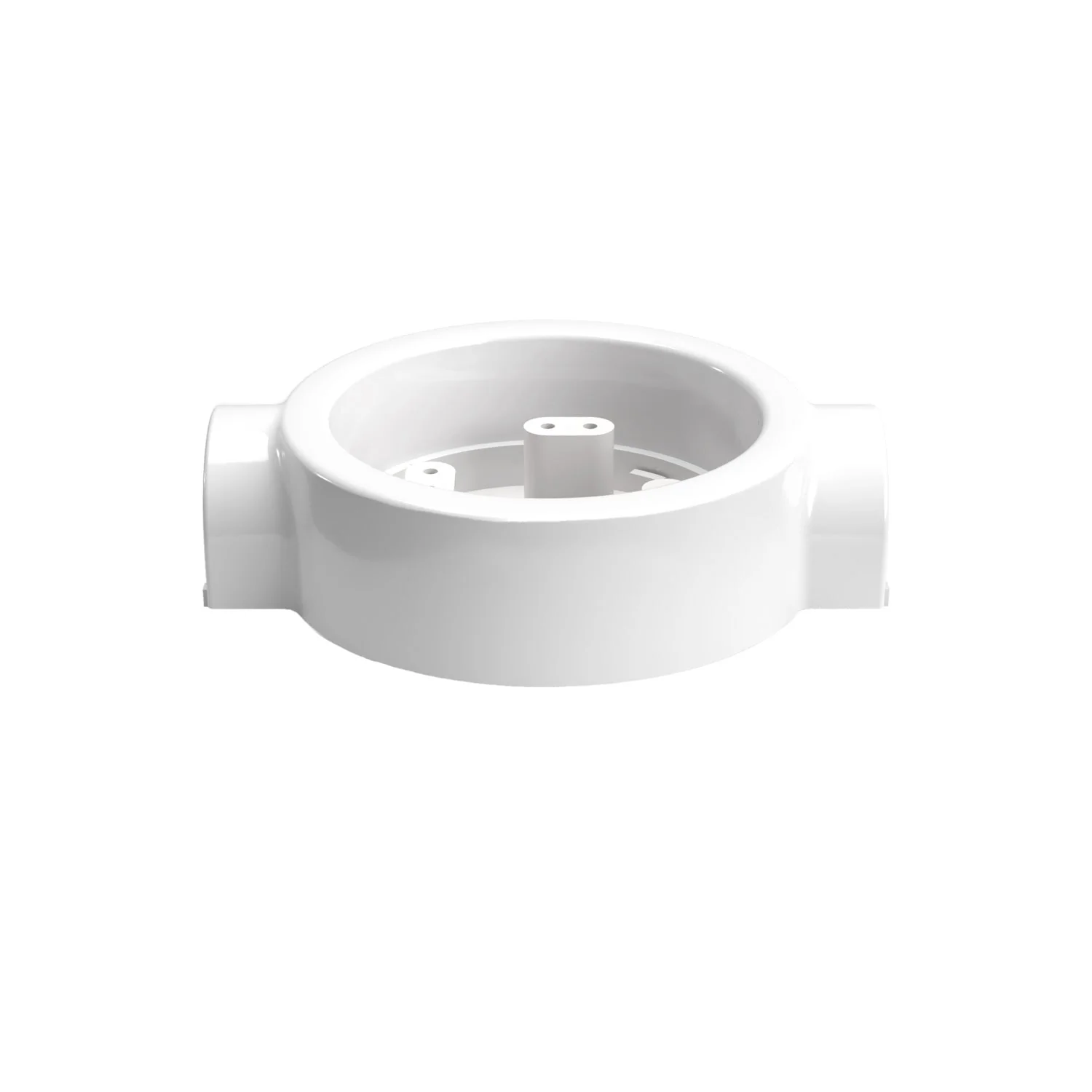White porcelain base for electrical outlet and switch/selector compatible with Creative-Tubes - from 1 to 4 outputs - Image 15