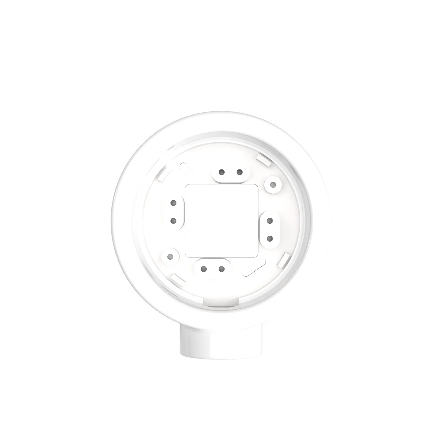 White porcelain base for electrical outlet and switch/selector compatible with Creative-Tubes - from 1 to 4 outputs - Image 2