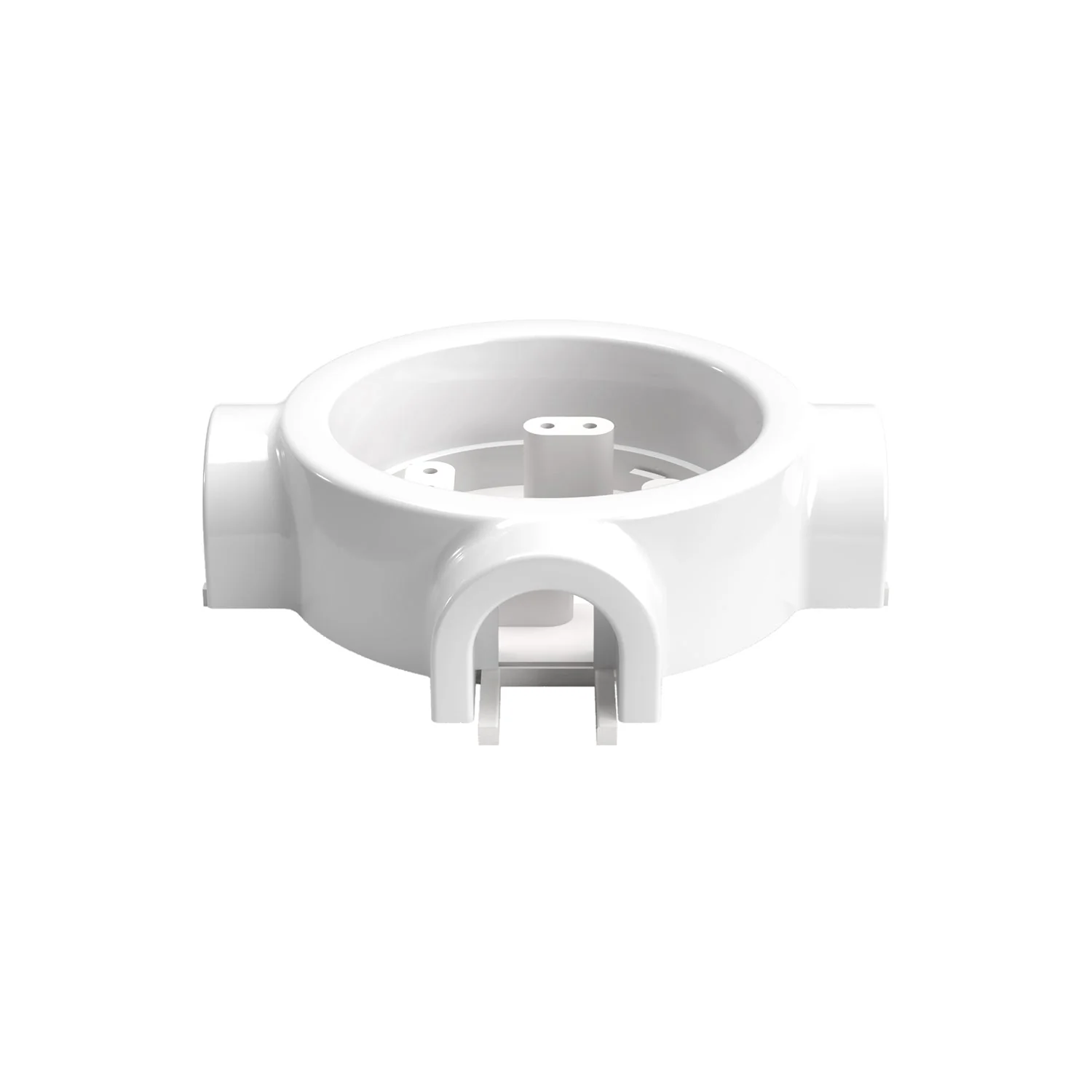 White porcelain base for electrical outlet and switch/selector compatible with Creative-Tubes - from 1 to 4 outputs - Image 22