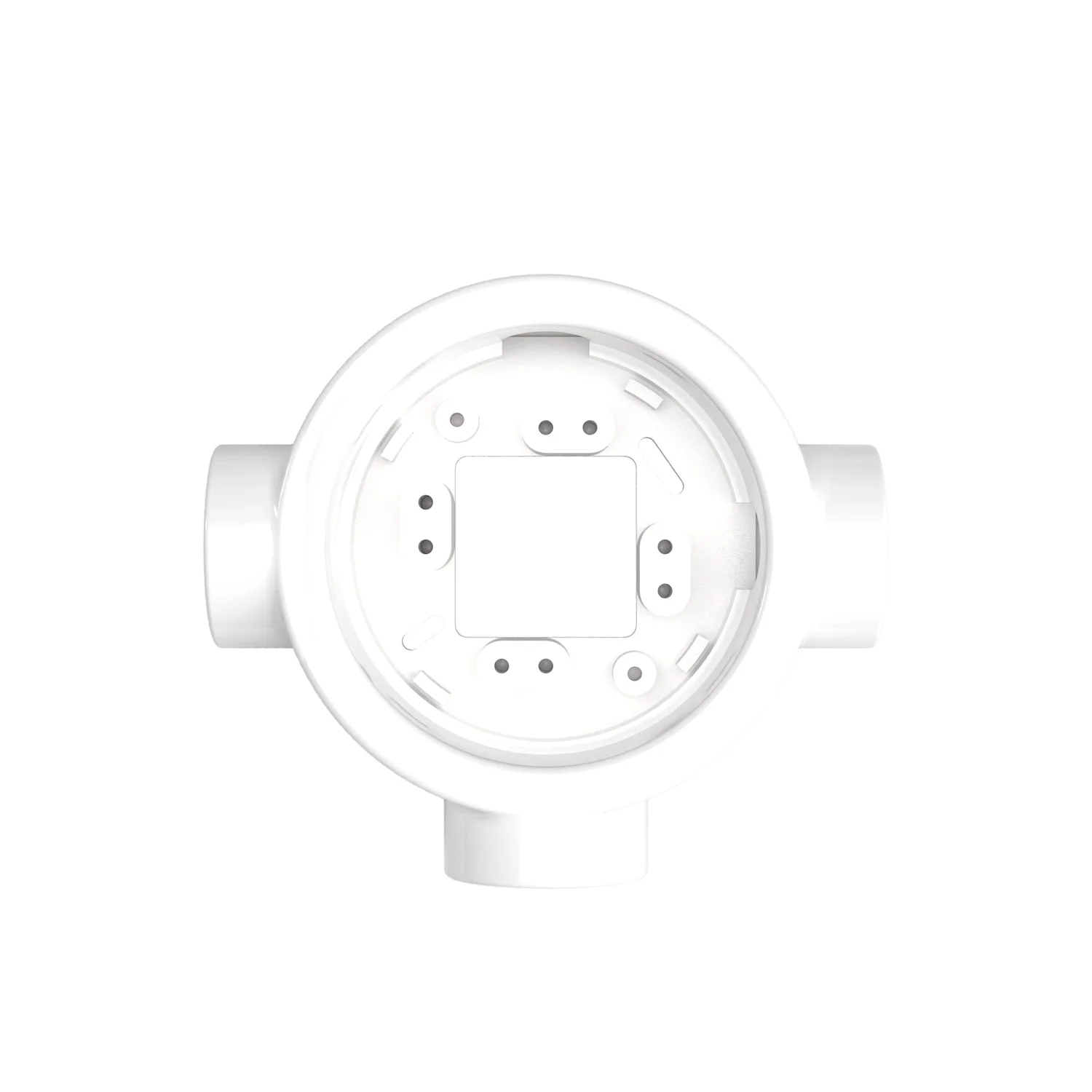 White porcelain base for electrical outlet and switch/selector compatible with Creative-Tubes - from 1 to 4 outputs - Image 23