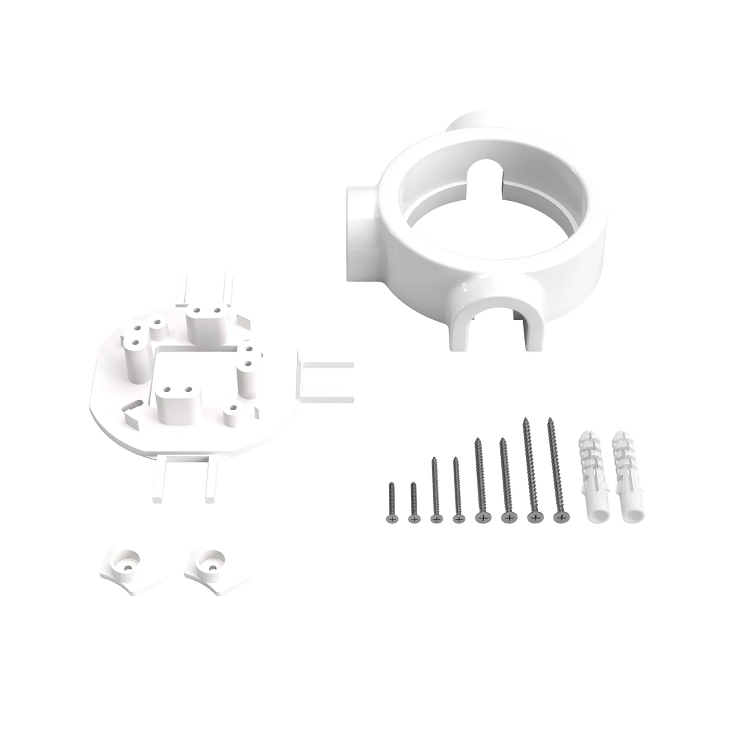 White porcelain base for electrical outlet and switch/selector compatible with Creative-Tubes - from 1 to 4 outputs - Image 24