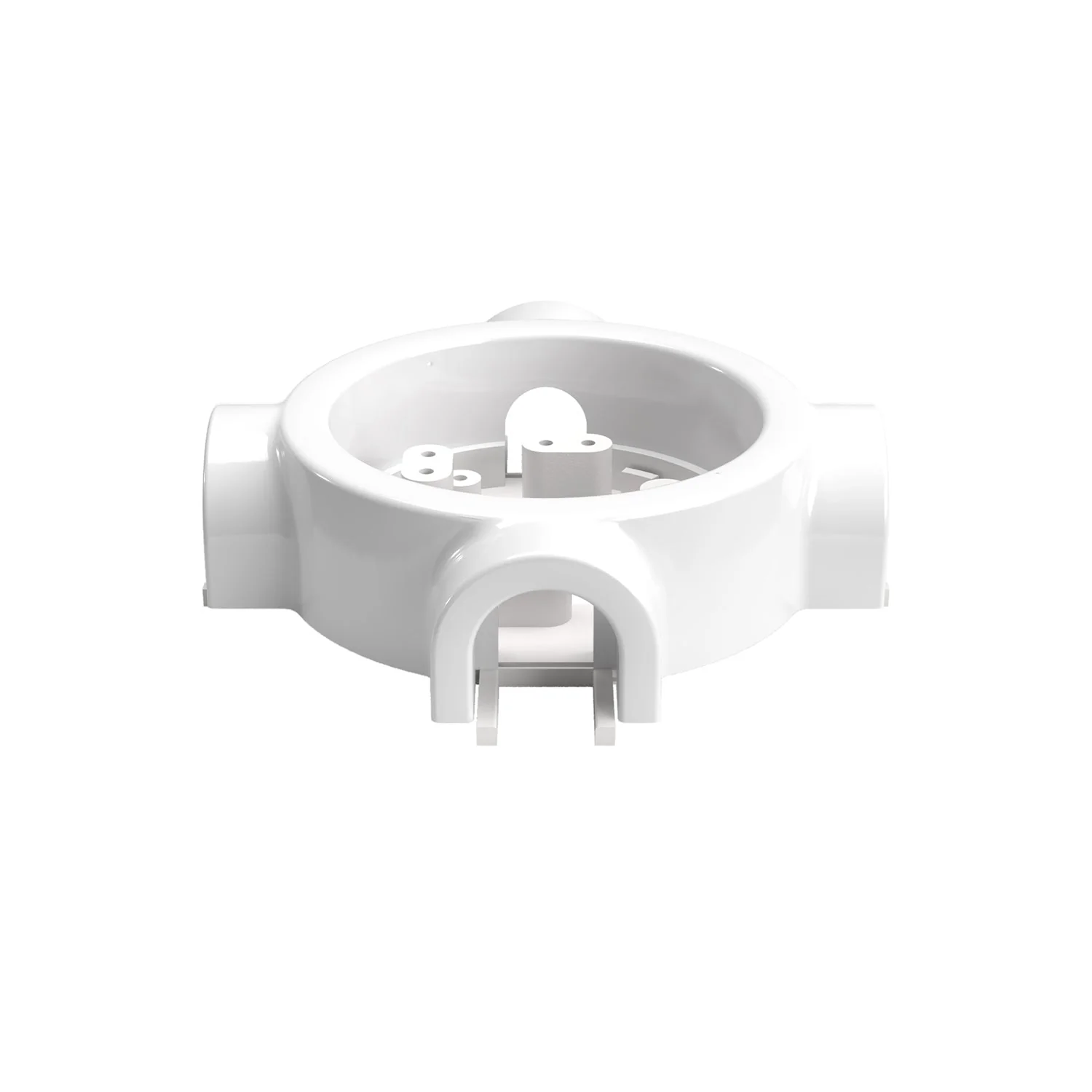 White porcelain base for electrical outlet and switch/selector compatible with Creative-Tubes - from 1 to 4 outputs - Image 29