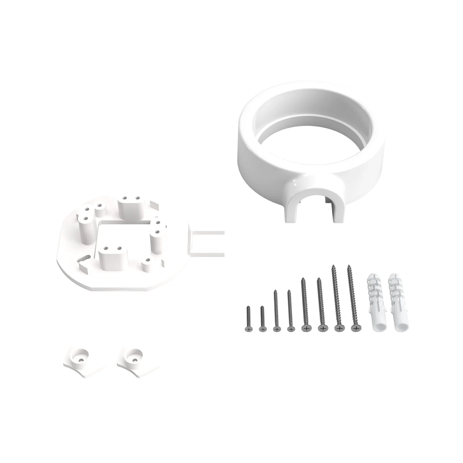 White porcelain base for electrical outlet and switch/selector compatible with Creative-Tubes - from 1 to 4 outputs - Image 3