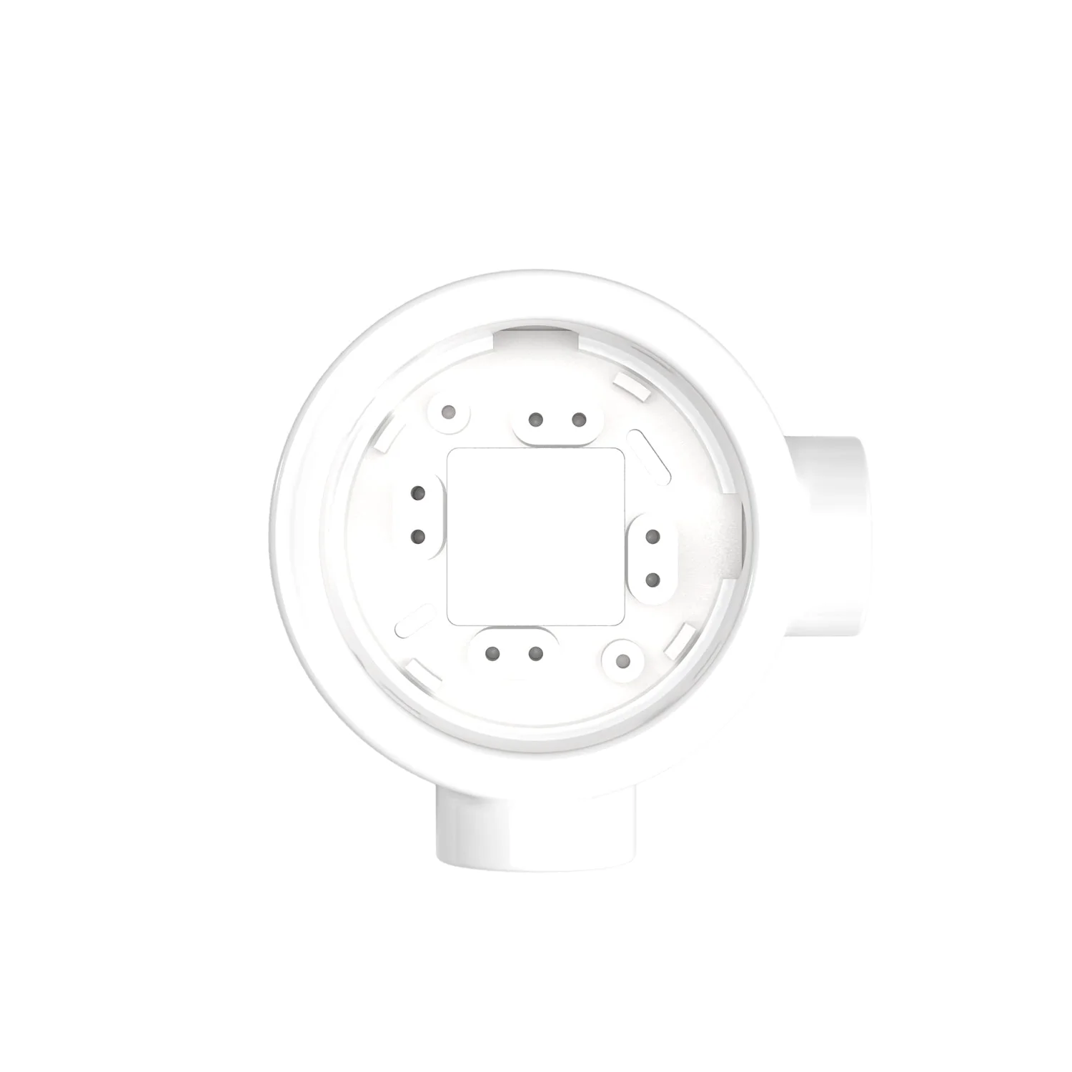 White porcelain base for electrical outlet and switch/selector compatible with Creative-Tubes - from 1 to 4 outputs - Image 9