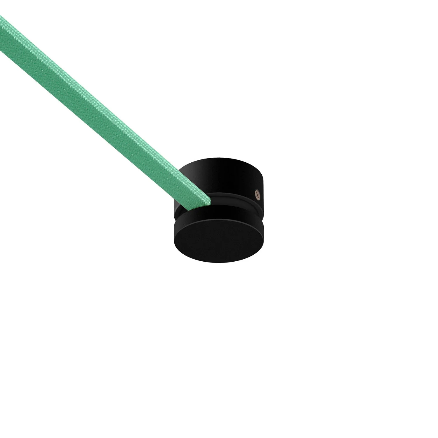 Wooden end piece for cord for string lights and Filé system. Made in Italy - Black