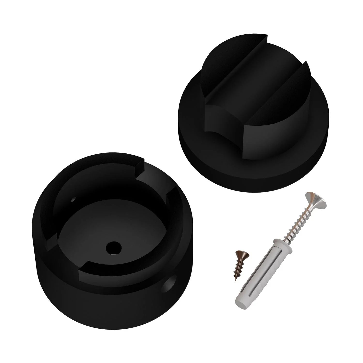 Wooden end piece for cord for string lights and Filé system. Made in Italy - Black - Image 3