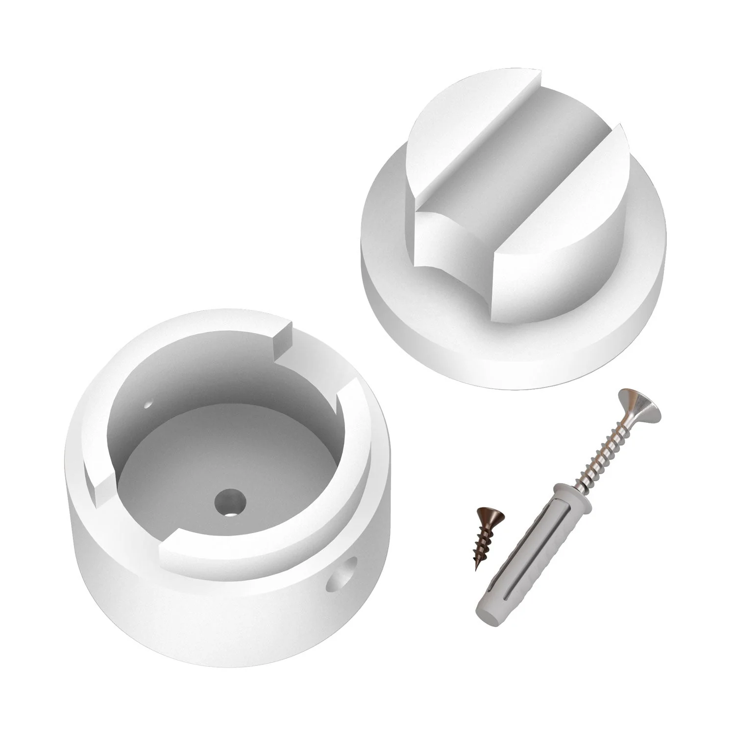 Wooden end terminal for cord for string lights and Filé system. Made in Italy - White - Image 3