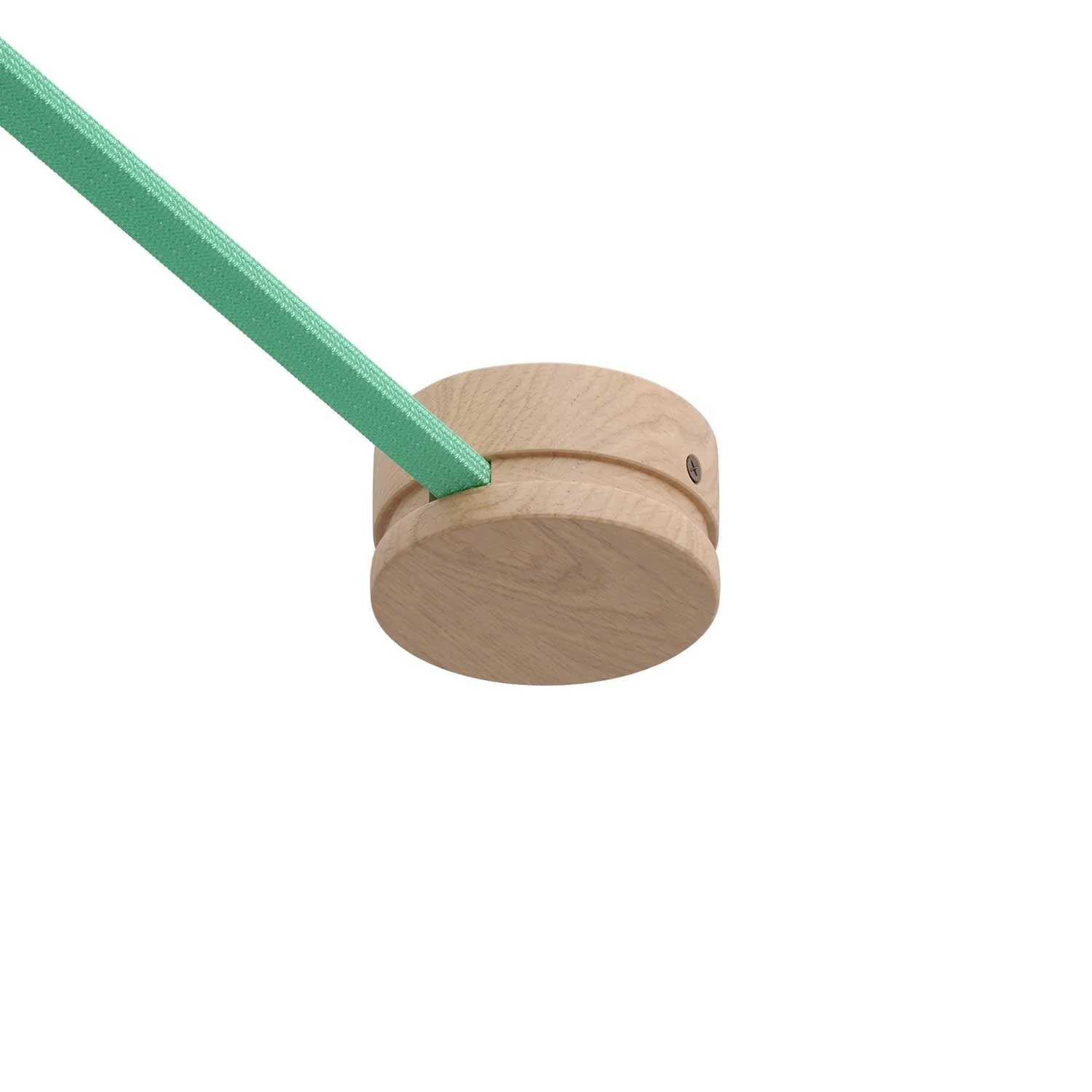 Wooden ceiling canopy for cord for string lights and Filé system. Made in Italy - Neutral