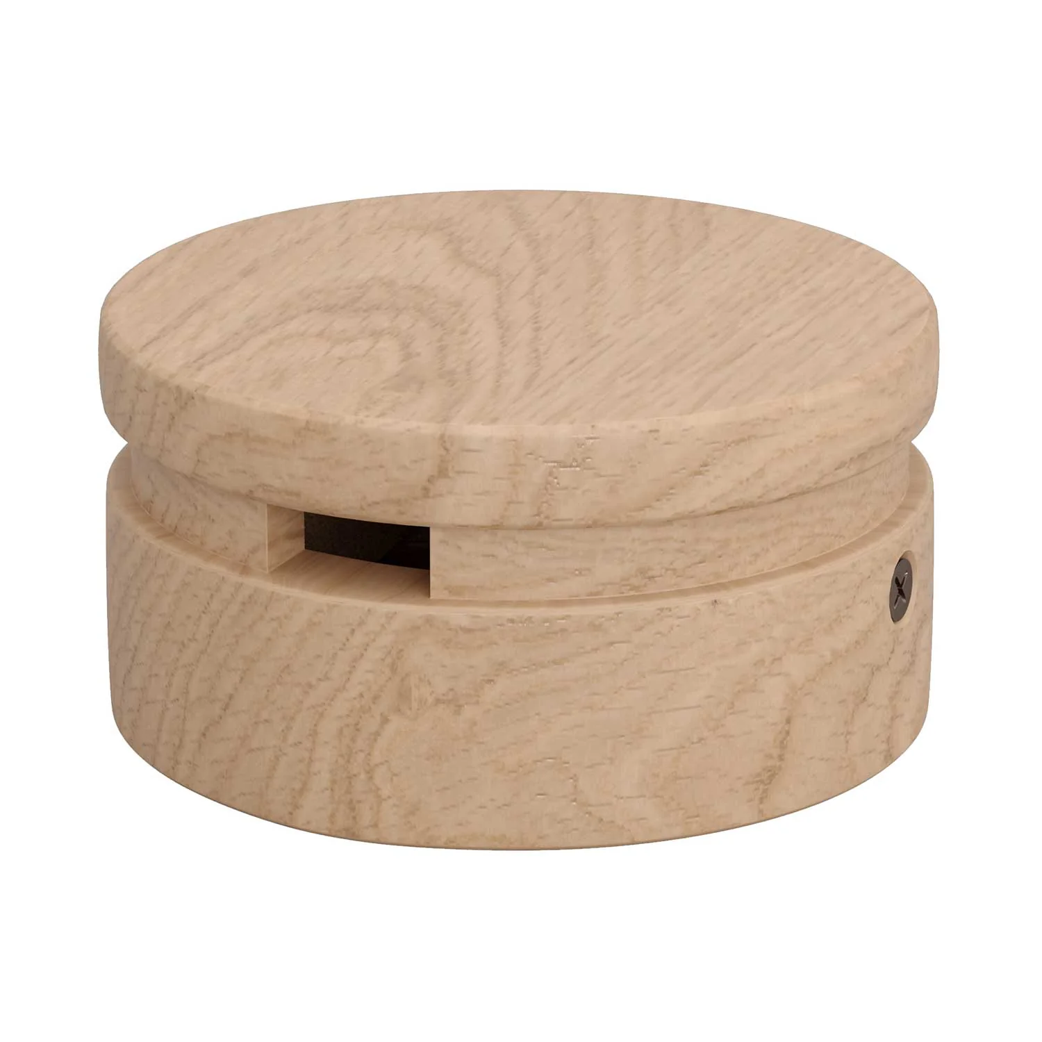 Wooden ceiling canopy for cord for string lights and Filé system. Made in Italy - Neutral - Image 2