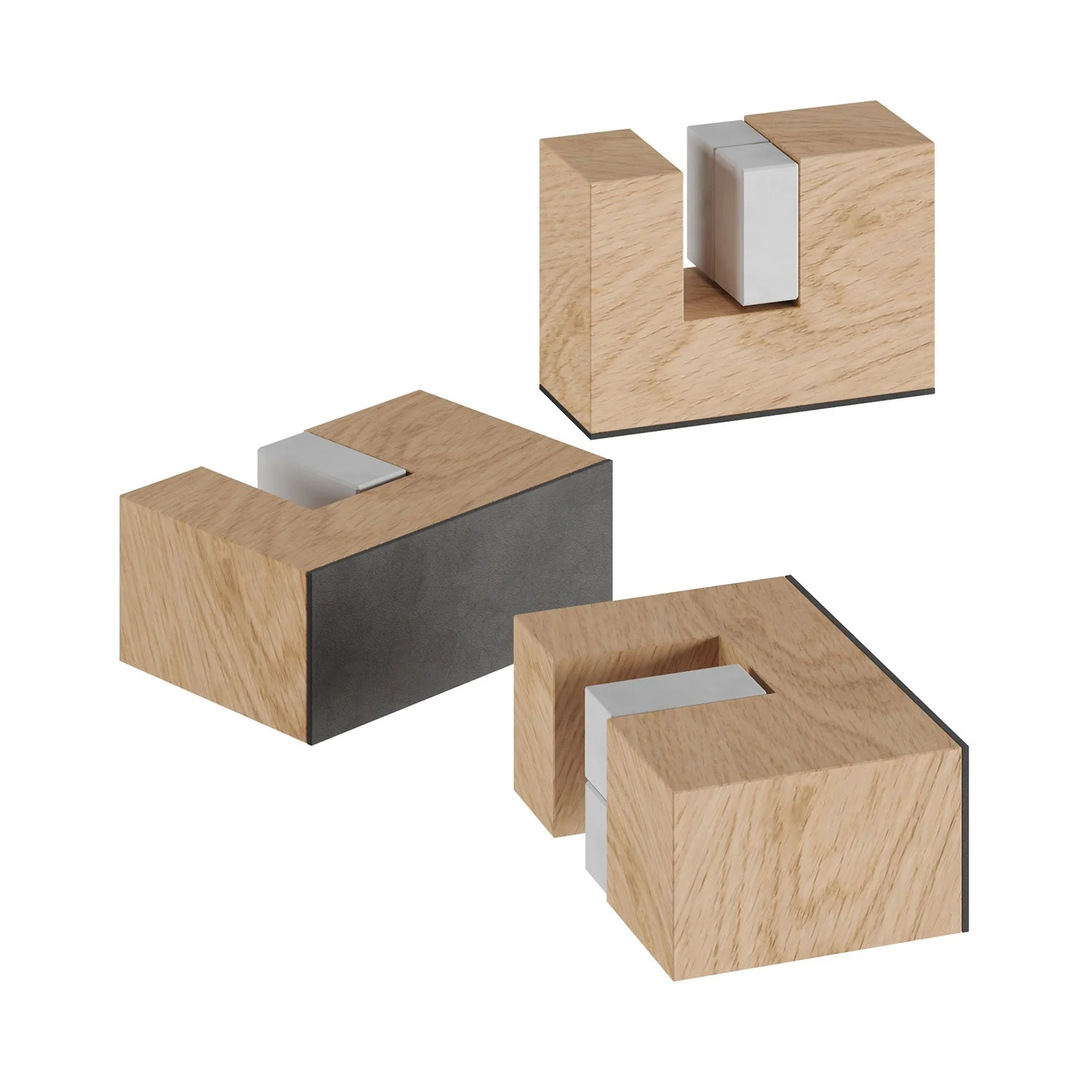 Wooden feet kit, table lamp support - Neutral
