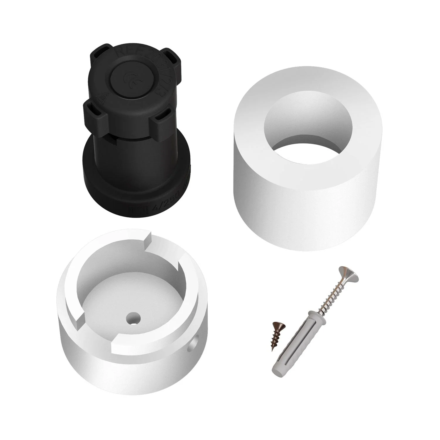 Wooden socket for cord for string lights and Filé system. Made in Italy - White - Image 3